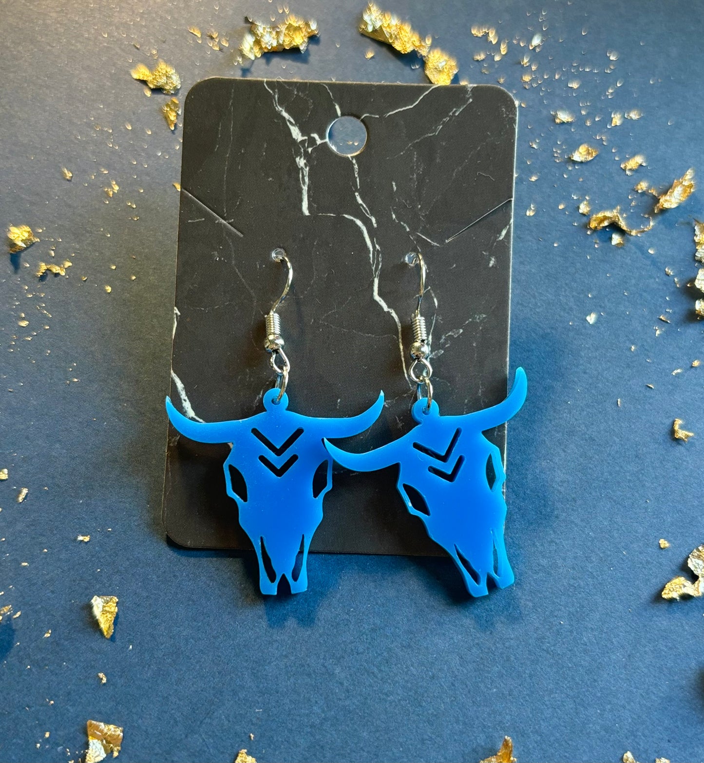Cow Skull Earrings